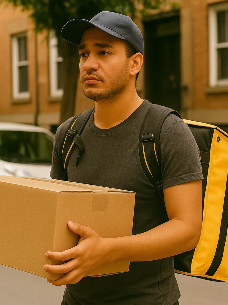 a courier deciding whether he is a gig worker