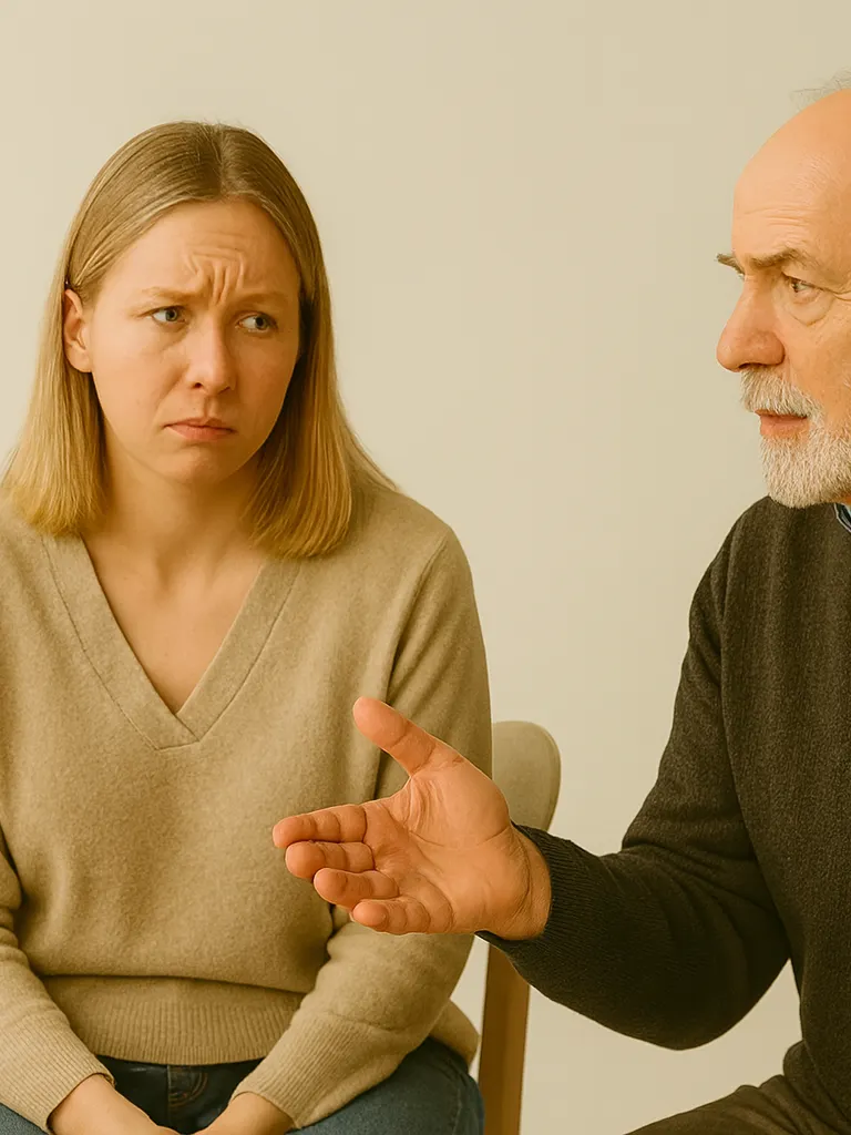 Employee explaining how he was forced to return from medical leave