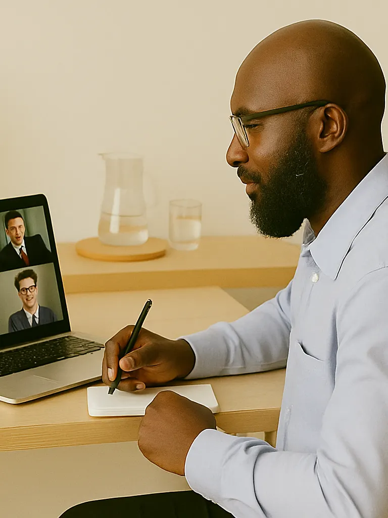 Remote employees discussing pay disparities