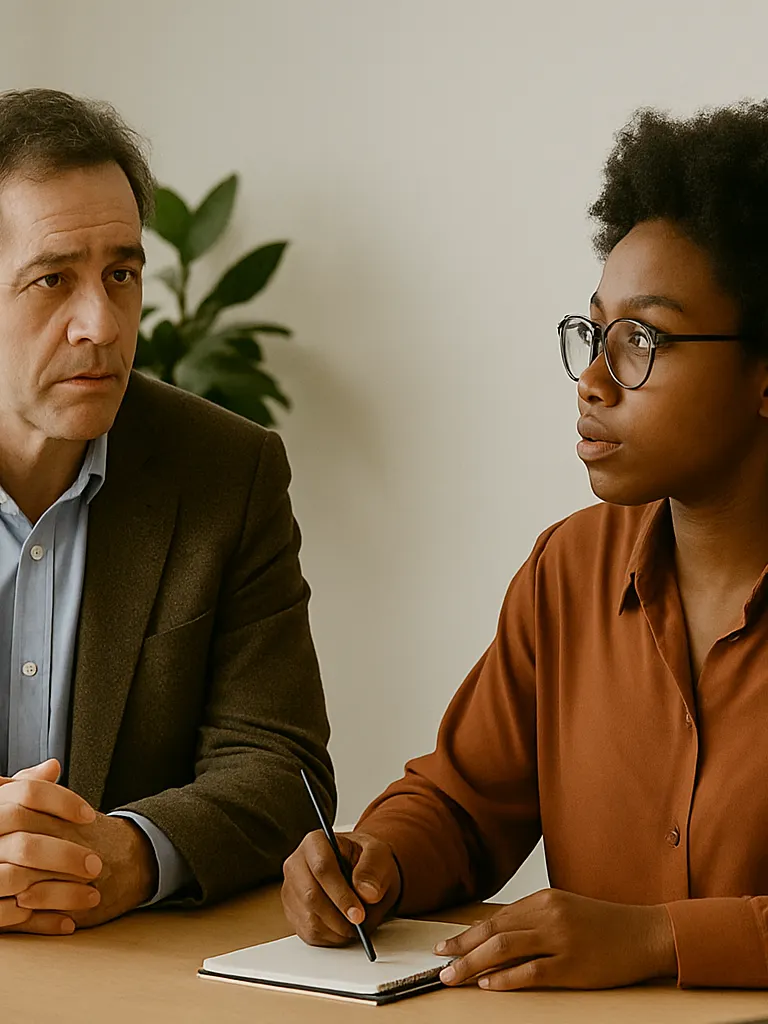 Employees discussing cultural insensitivity
