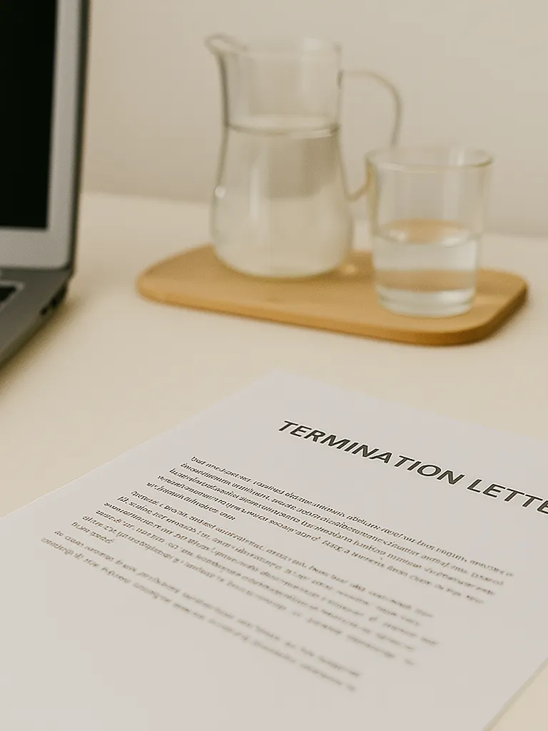 At-will termination letter